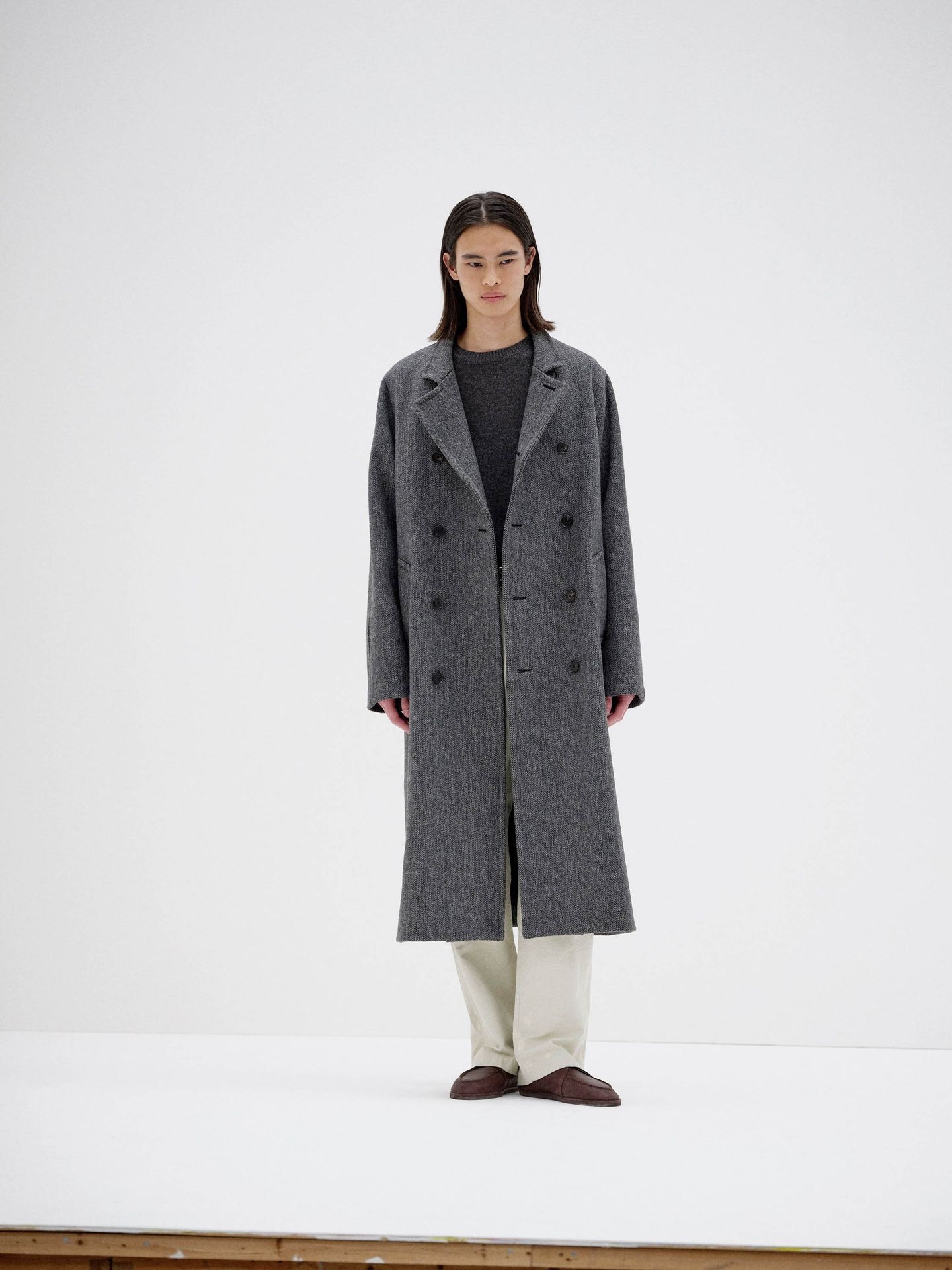 AURALEE 오라리 코트 SHETLAND WOOL DOUBLE CLOTH COAT 2컬러