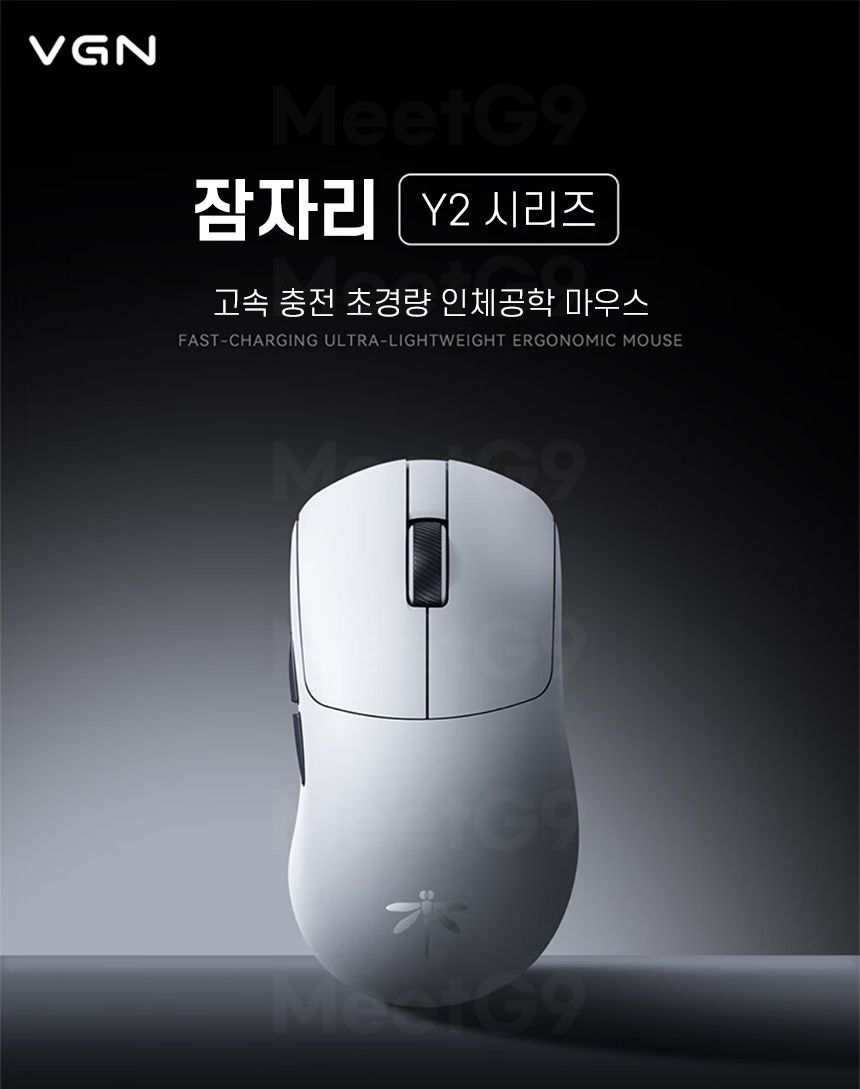 VGN Y2 Pro + Sleep Mouse 2nd Generation Wireless Ultra-Light Gaming Mouse  with 500mAh Dual 8K Receiver | Croket