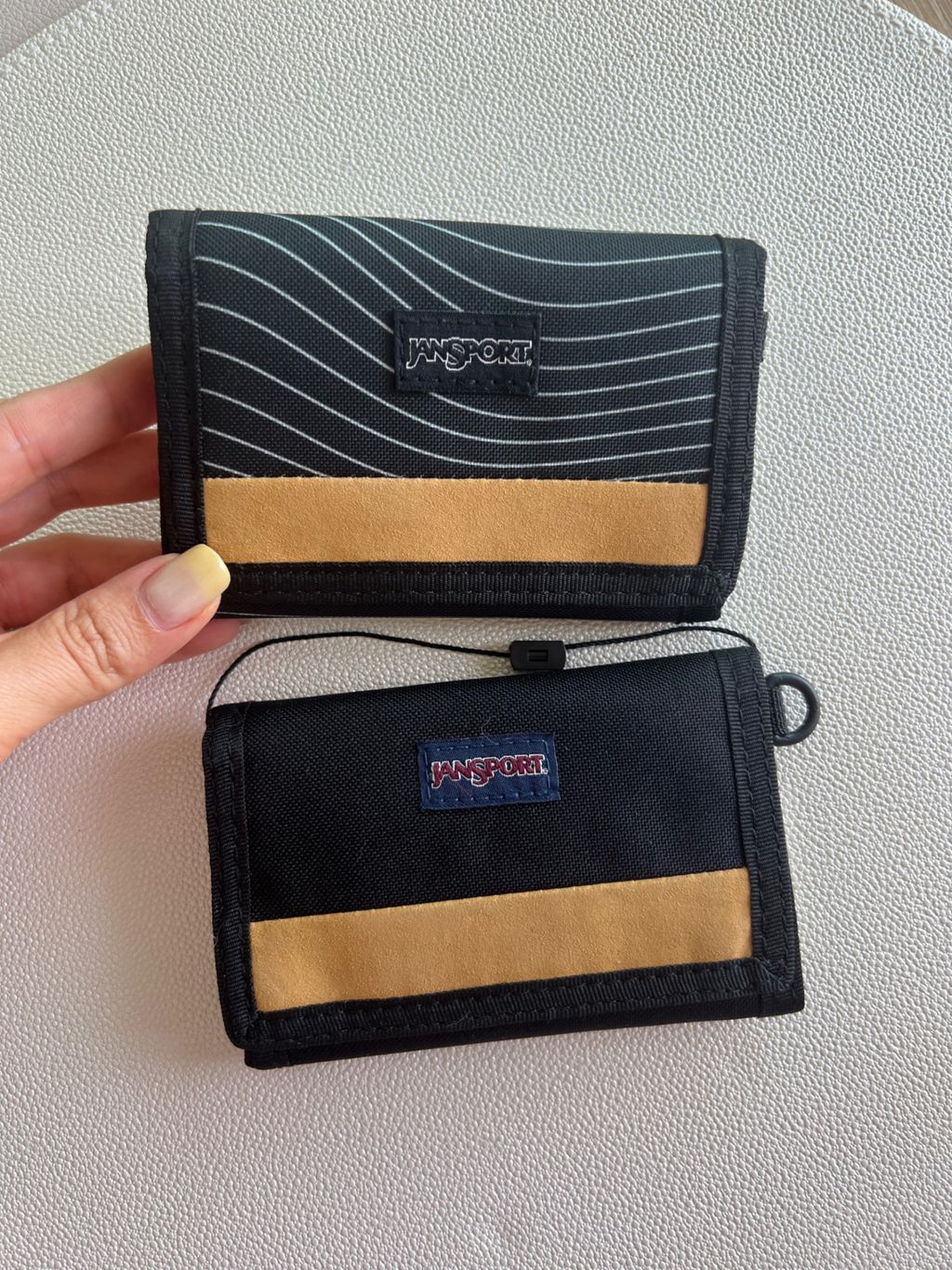 잔스포츠 블랙 코어 트라이폴드 카드홀더 여행용 지갑 캔버스 카드지갑 3종 | 크로켓