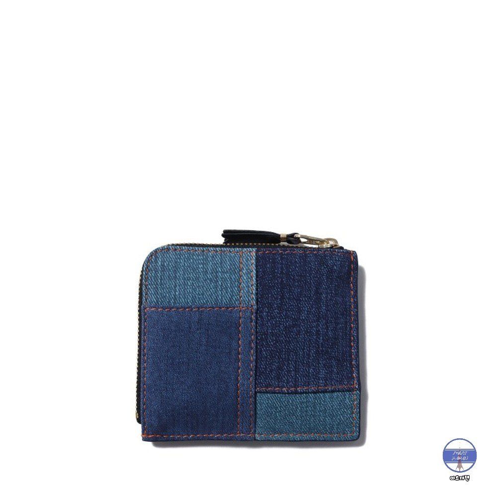 월렛 꼼데가르송 동전 카드 지갑 데님 포켓 라인 C 8Z-P310-051 | 크로켓