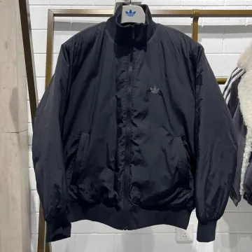 아디다스 오버핏 패디드 나일론 집업 봄버 자켓 블랙 JX7783