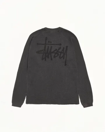 스투시 남녀공용 베이직 래글런 써멀 롱슬리브 긴팔 크루 BASIC STUSSY THERMAL 4컬러