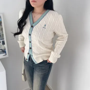 폴로 랄프로렌 여성가디건 코튼 브이넥 크리켓 가디건 보이즈 323-A12209
