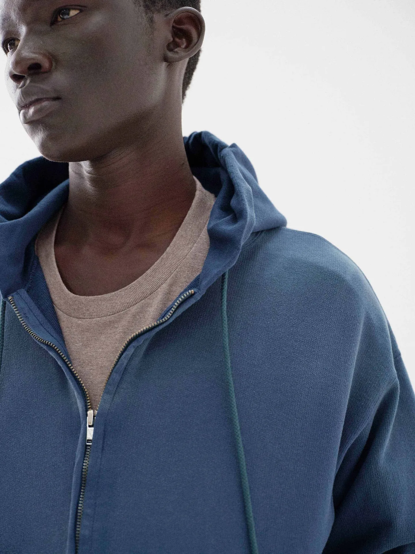 오라리 / MEN / PRODUCT DYED PIMA LIGHT SWEAT ZIP PARKA / 3 컬러