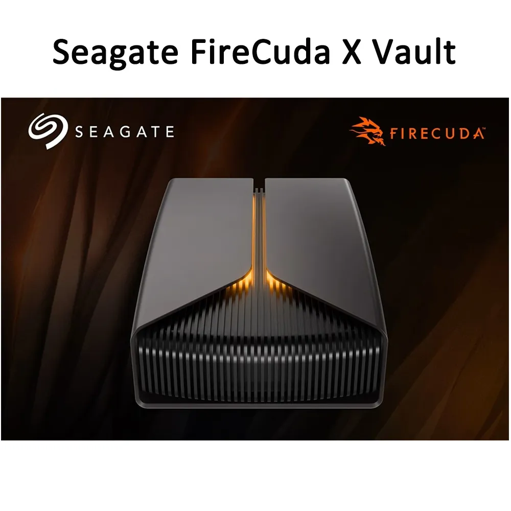[해외] 씨게이트 파이어쿠다 X Vault 8TB 게이밍 외장 하드 드라이브 USB-C 연결 및 RGB 조명 포함