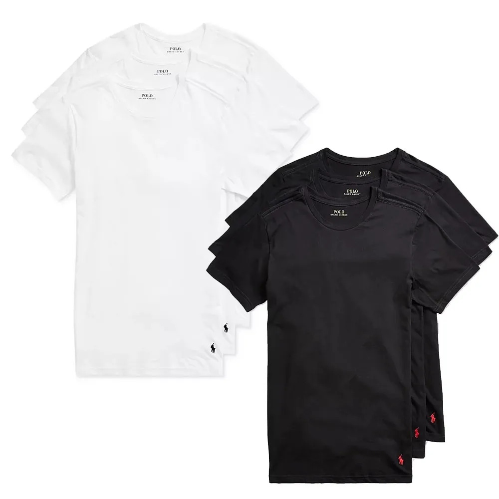 폴로랄프로렌 슬림핏 무지 반팔티 세트 | 크로켓