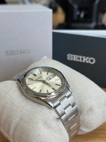 세이코 손목시계 SBTH007 샴페인 골드 쿼츠 남성 메탈 시계