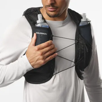 살로몬 액티브 스킨 8세트 트레일 러닝 조끼 백팩 블랙 LC2177800