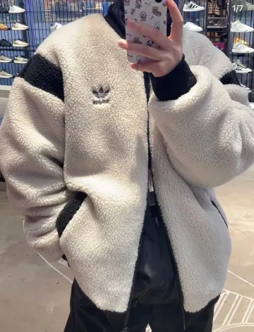 아디다스 OG 리버시블 셰르파 후리스 뽀글이 자켓 IX4214