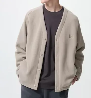 유니클로 니들스 후리스 오버사이즈 가디건 긴팔 483980