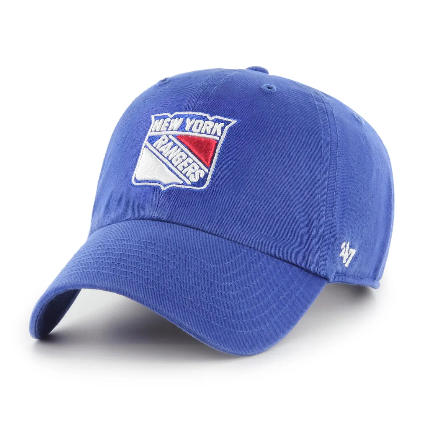 [해외] 47브랜드 NHL 뉴욕 레인저스 클린업 볼캡 블루 워싱 코튼 남녀공용 야구모자 정품