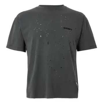 새티스파이 남성 모스테크 반팔 페이디드 블랙