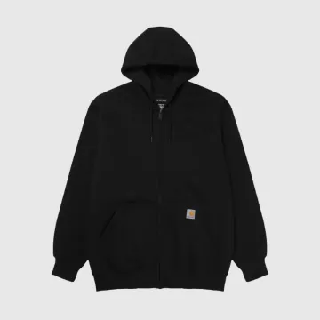 [무배 특가딜] 칼하트 레인 디펜더 헤비웨이트 레귤러 풀 후드 집업 블랙