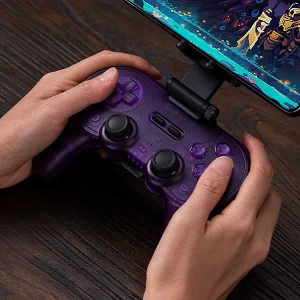 [해외] 8BitDo SN30 프로2 컨트롤러 8비토 무선 블루투스 PC 게임 패드 투명 레트로 에디션