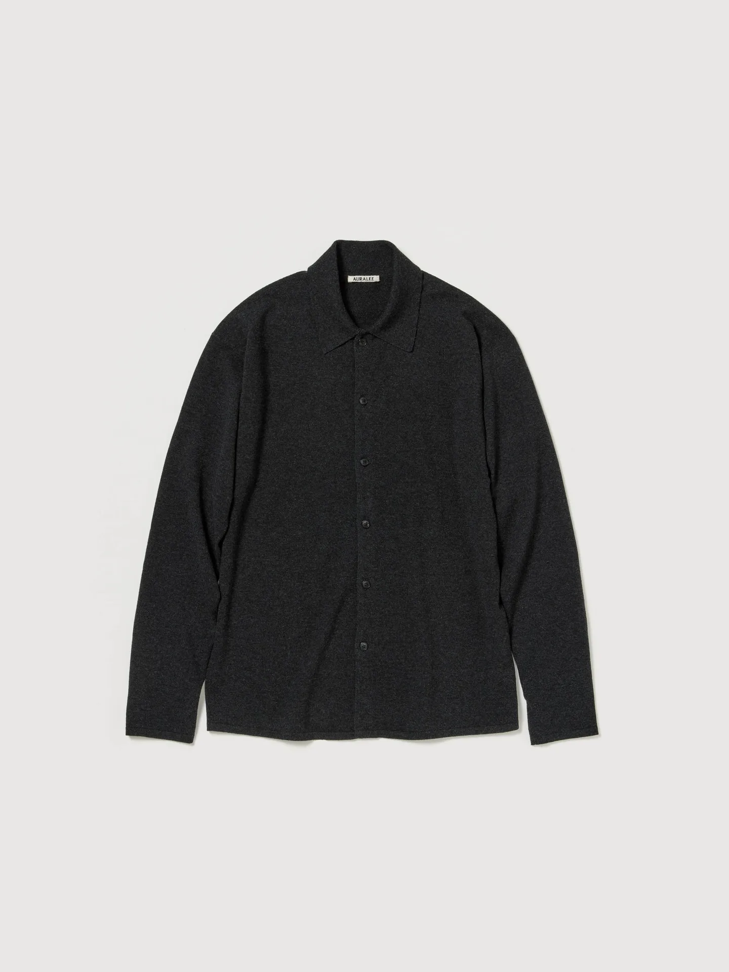 AURALEE 오라리 / HIGH TWIST WOOL KNIT SHIRT CARDIGAN / 2컬러 