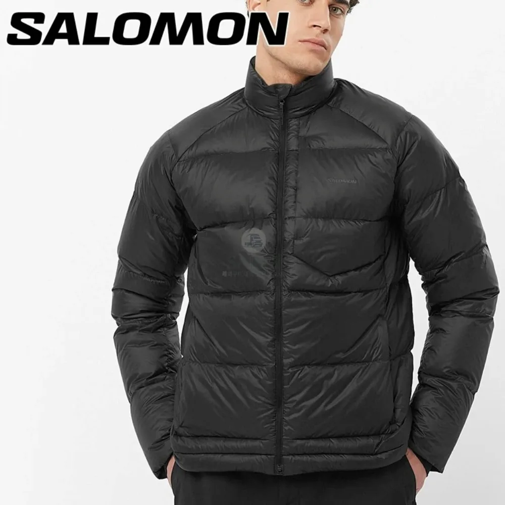 [살로몬][해외] 살로몬 경량패딩 아웃라인 다운자켓 남성 점퍼 패딩 남자 경량 패딩 블랙 LC2281900