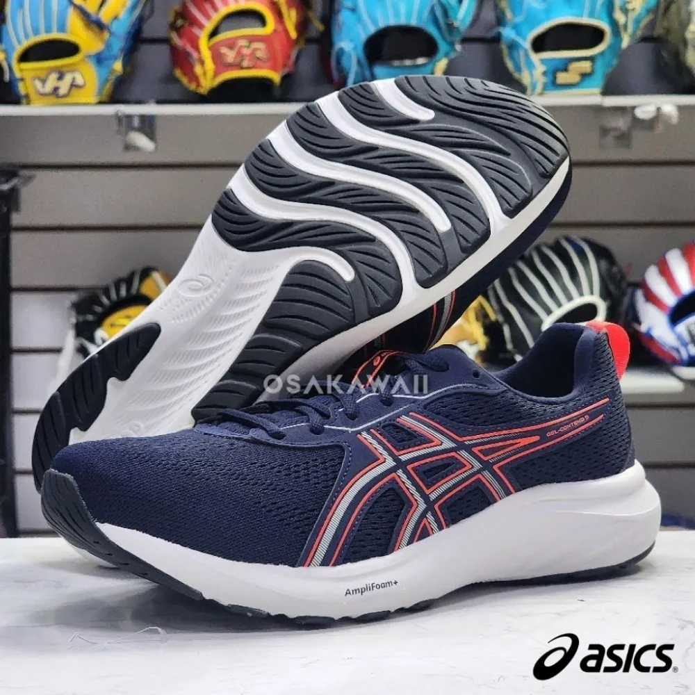 아식스 젤 컨텐드 9 엑스트라 와이드 4E 런닝화 남성 미드나잇 레드 1011B882 406