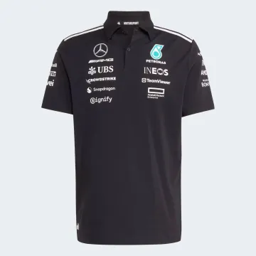 아디다스 X 메르세데스 벤츠 AMG 페트로나스 F1 팀 폴로 셔츠 블랙 JW5391
