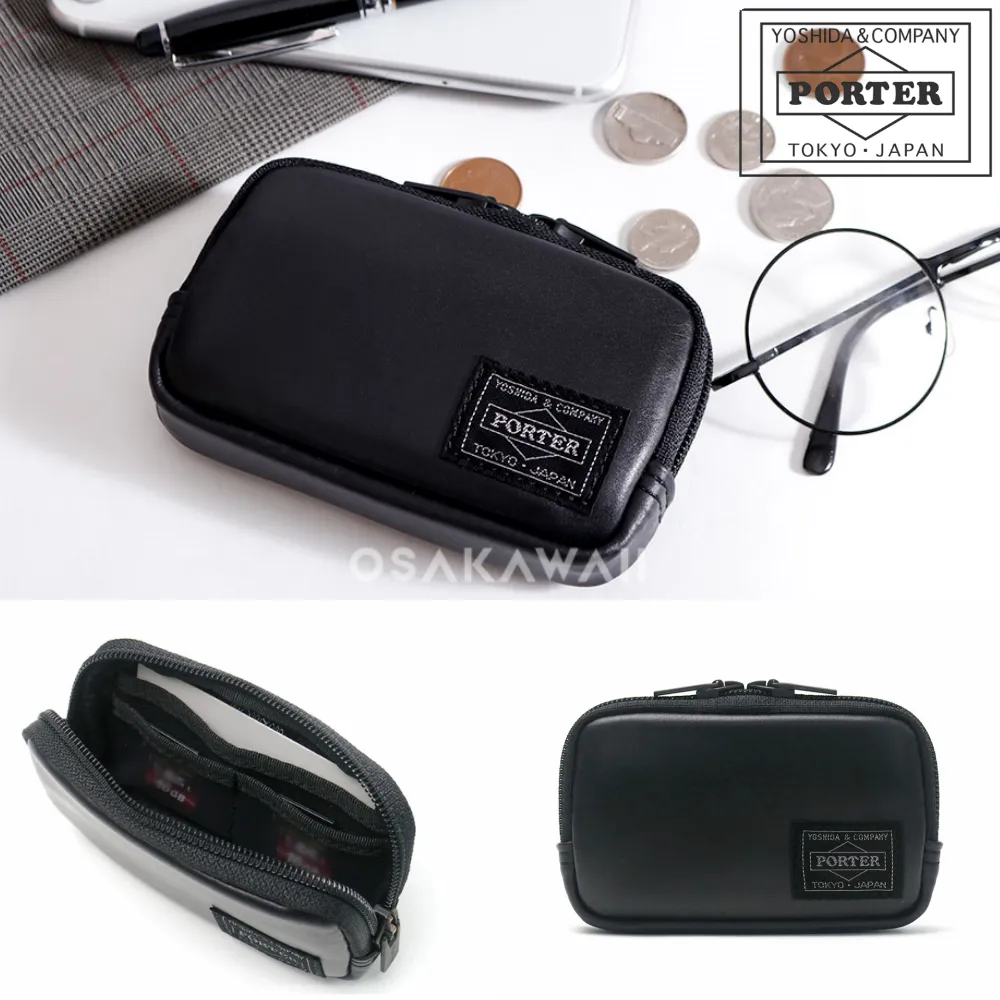 요시다 포터 알루프 ALOOF 멀티 코인 케이스 동전 지갑 블랙 023-03763 | 크로켓