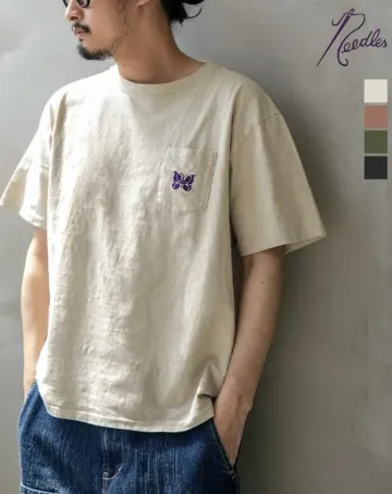 니들스 숏슬리브 포켓 티셔츠 코튼 저지 4컬러 SX444