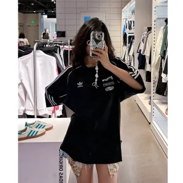 [레이싱코어 트렌드] 아디다스 오리지널 모토 아디컬러 프린트 로고 삼선 반팔 티셔츠 2컬러 공용 JL8419 JL8422