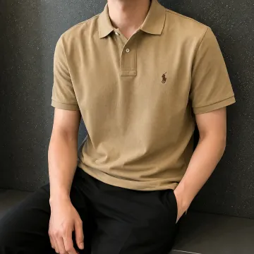 폴로 랄프로렌 남성 반팔 카라티 클래식핏 카페 탄