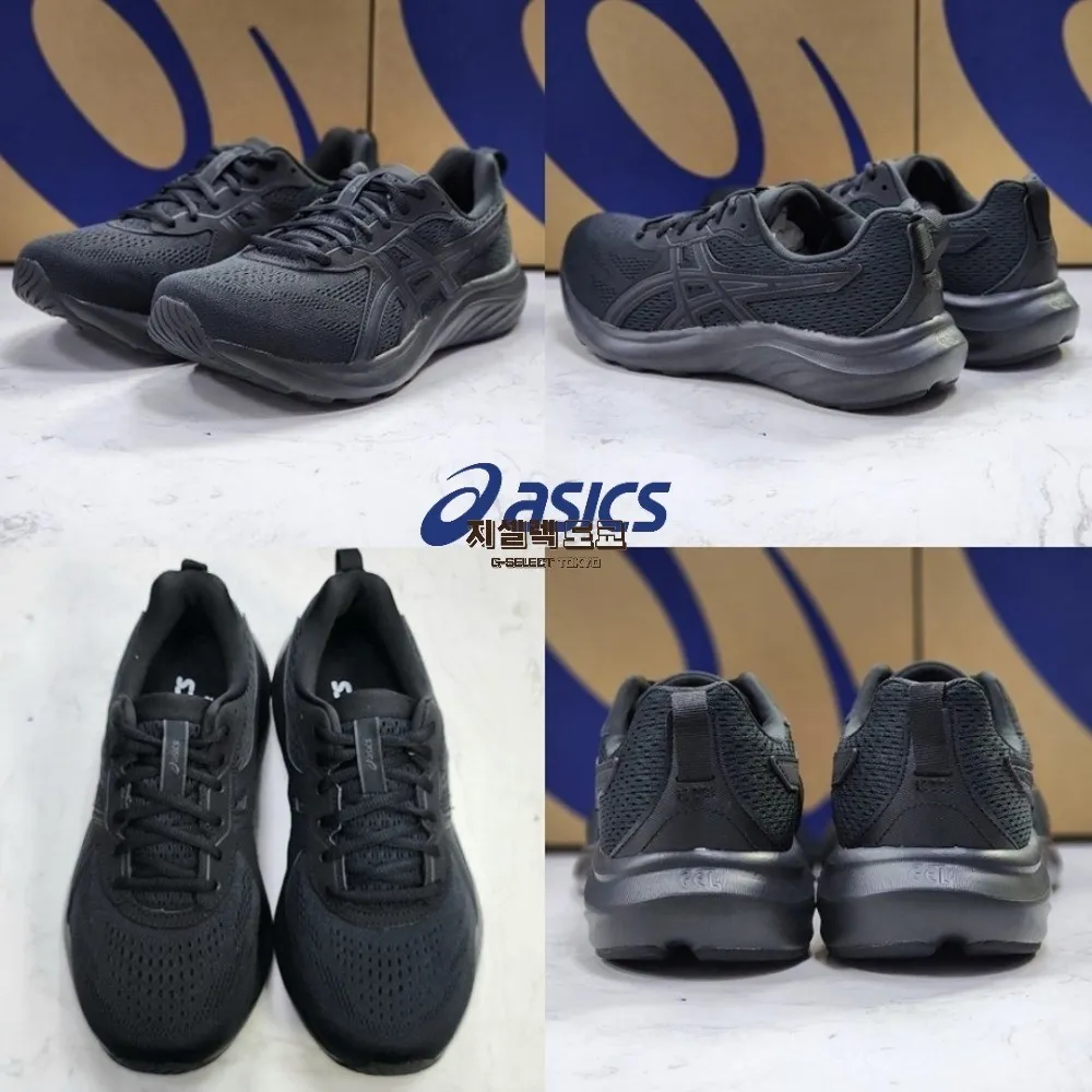 아식스 젤 컨텐트 9 4E 엑스트라 와이드 남성 런닝화 블랙 1011B882 003