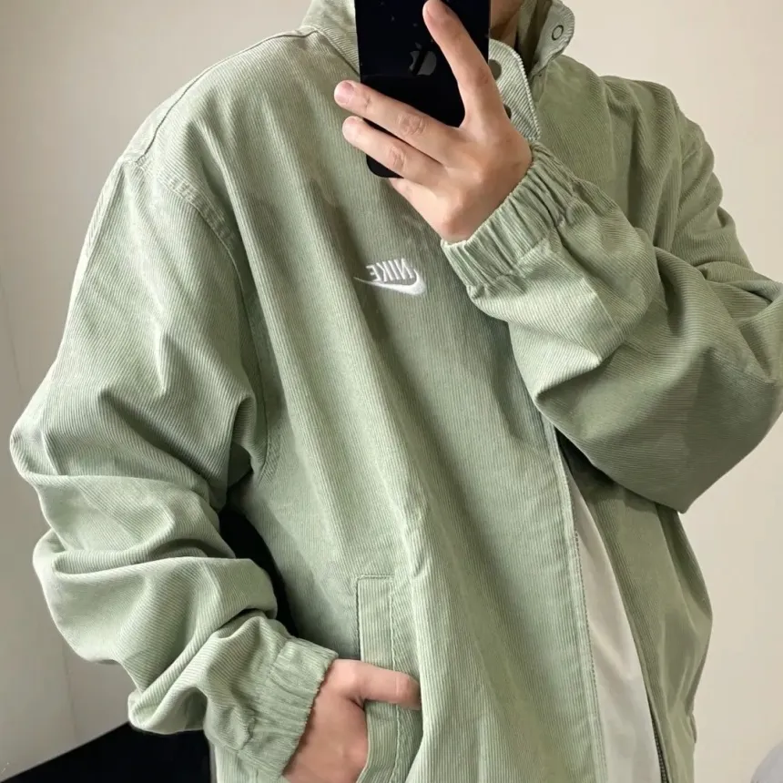 나이키 클럽 해링턴 코듀로이 집업 트랙 자켓 FZ0632-370