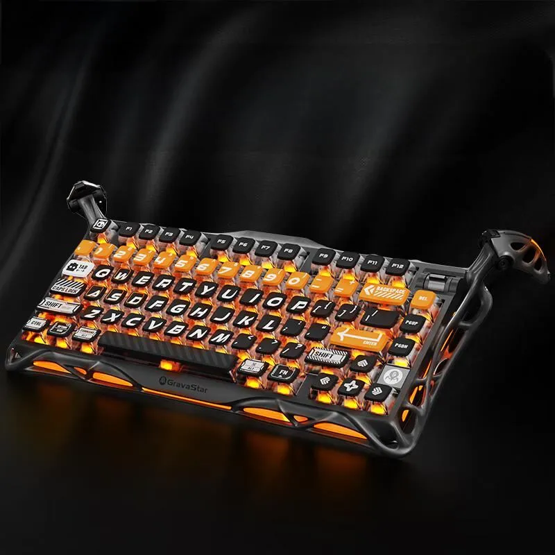 [해외] 그라바스타 GS K1 PRO 3모드 기계식 키보드 8000mAh 풀배열 무충돌 성현축