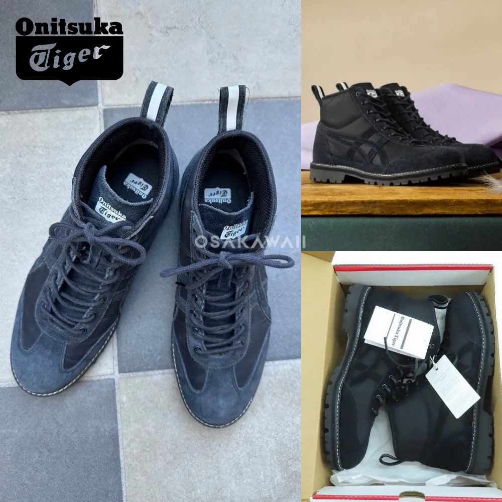 오니츠카타이거 멕시코 린칸 RINKAN 부츠 스니커즈 남녀공용 블랙 1183B514 001