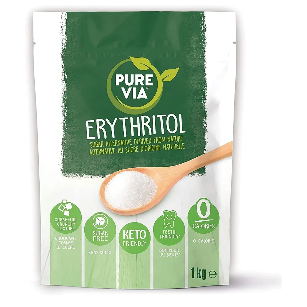 퓨어 비아 에리스리톨 스위트너 슈가 프리 1kg Pure Via Erythritol Sweetener 1kg Sugar Free ...