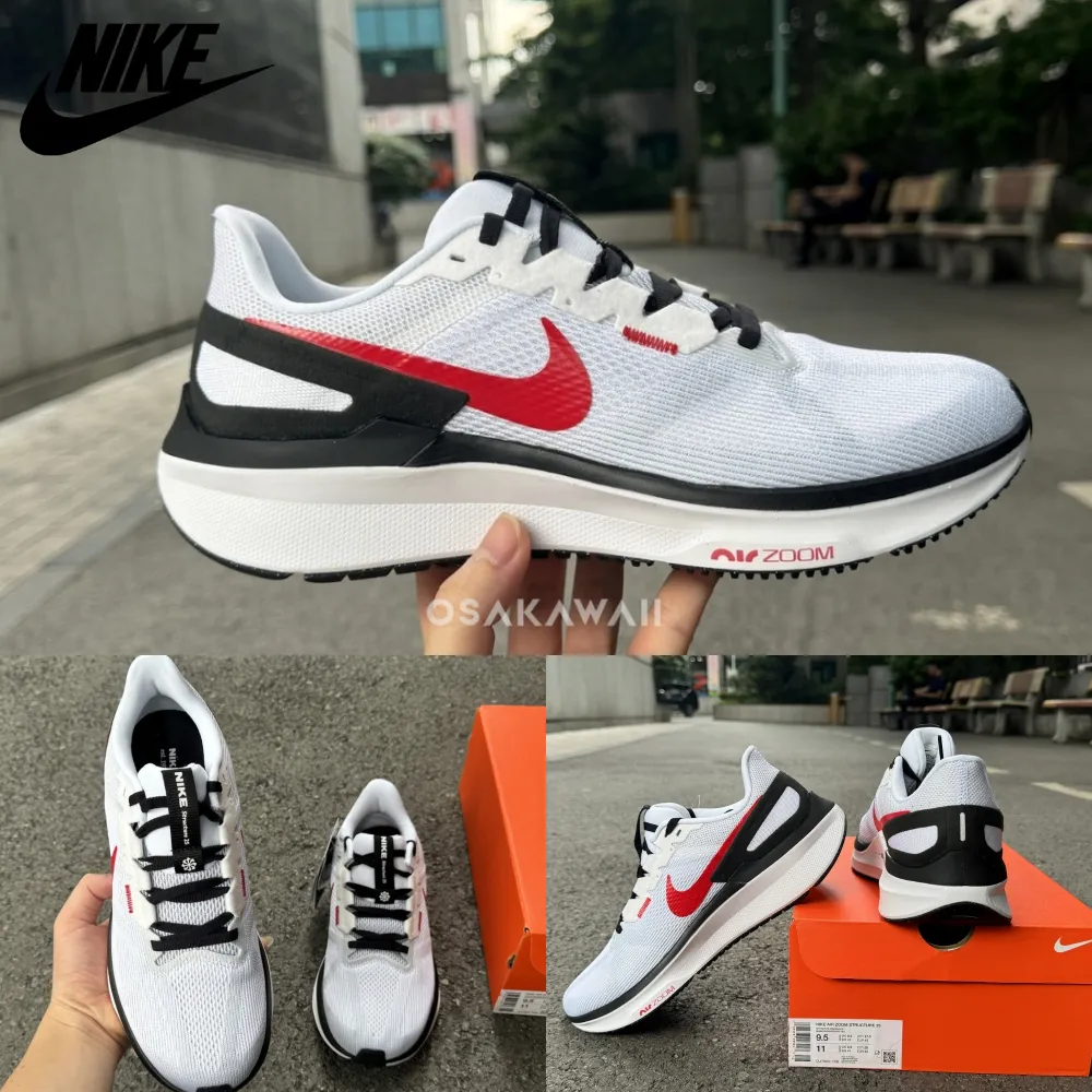 나이키 재팬 스트럭쳐 25 로드 런닝화 마라톤화 남성 화이트 레드 DJ7883 106