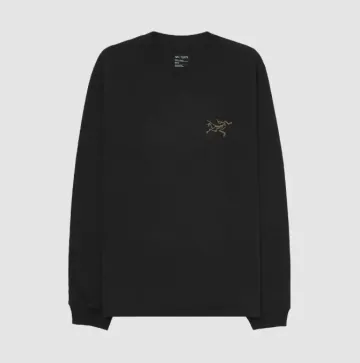 아크테릭스 크래그 코튼 롱슬리브 티셔츠 24K 블랙 화이트 9714