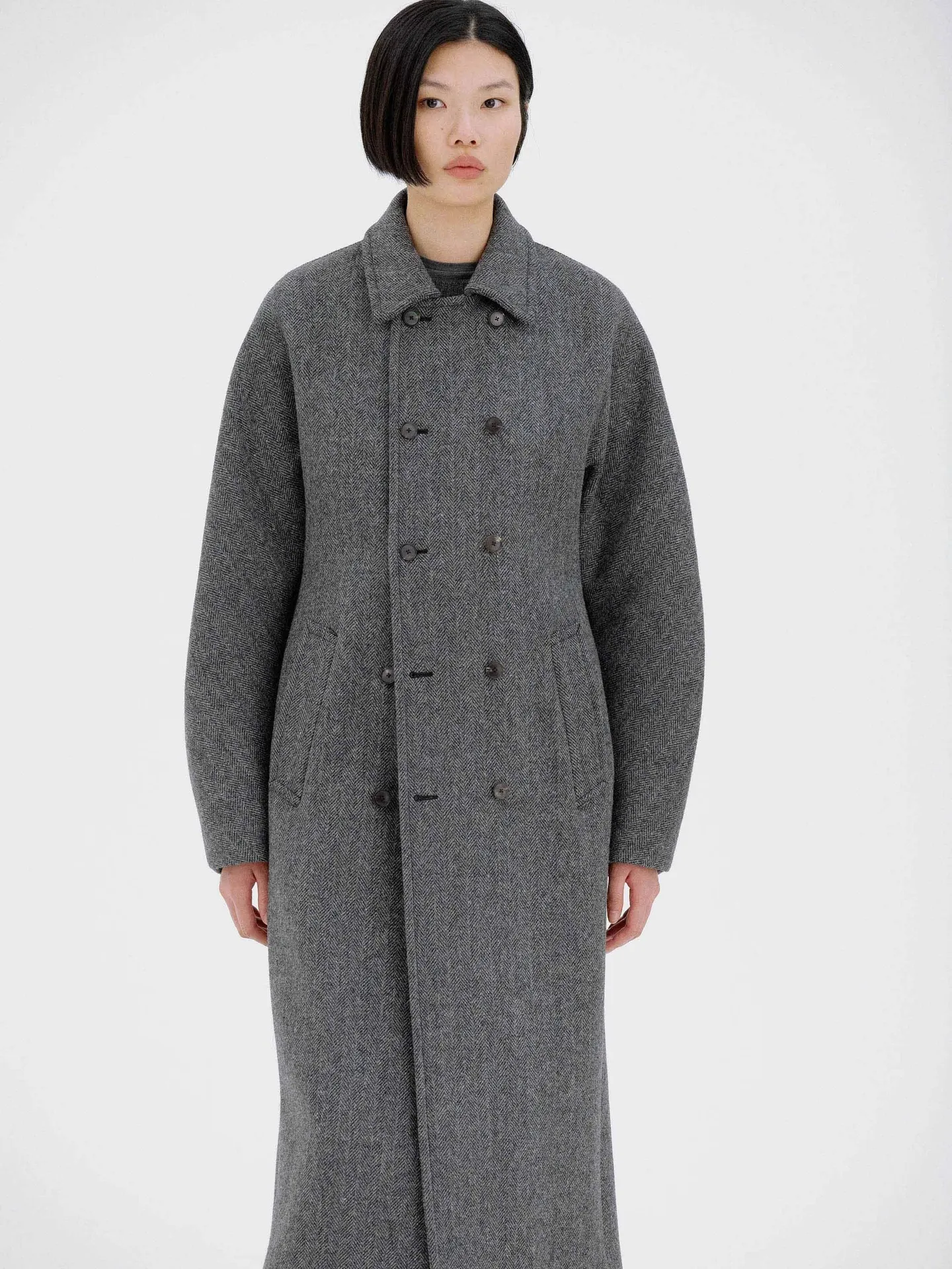 오라리 / 코트 WOMEN / SHETLAND WOOL DOUBLE CLOTH COAT / 2 컬러 