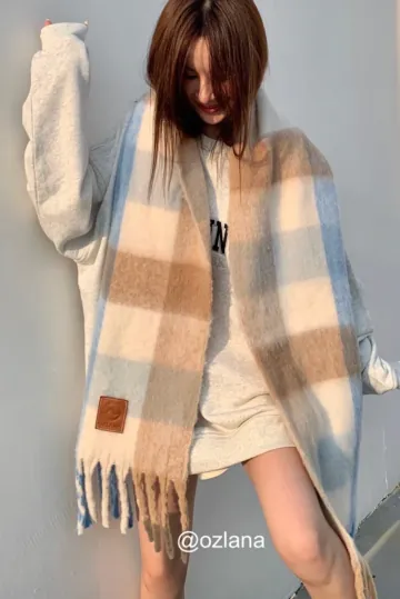 호주어그 25FW 울 머플러 빅숄 겨울목도리