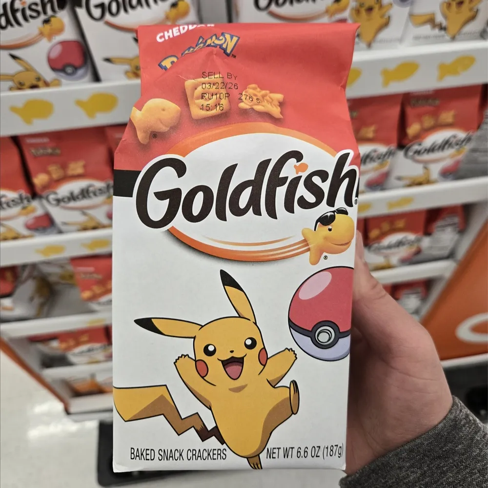 골드피쉬 포켓몬 시리즈 체다치즈맛 187g | 크로켓