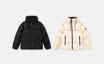 스톤 아일랜드 4100016 심 페이디드 라이트 나일론 텔라 라이트웨이트 후드 다운 자켓