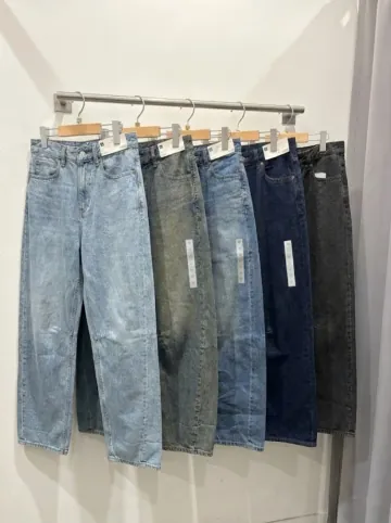 GU 지유 배럴 레그 진 5컬러 여성용 358625 357502 357503