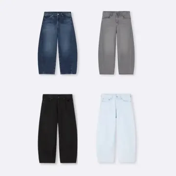 GU 지유 남성 배럴 레그 청바지 표준기장 359217 4컬러