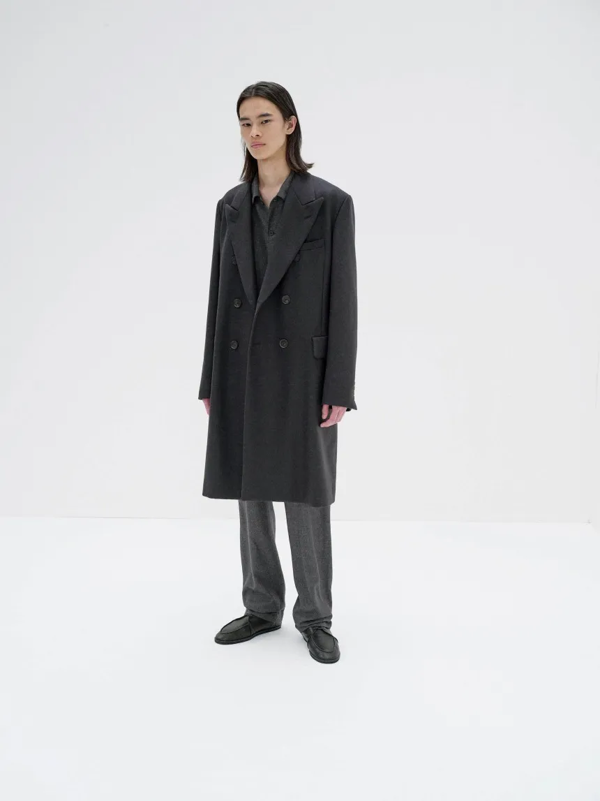 AURALEE 오라리 / MEN / LIGHT MELTON CHESTERFIELD COAT / 2컬러