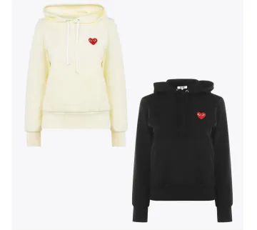 꼼데가르송 플레이 스몰하트 풀오버 후디 2컬러