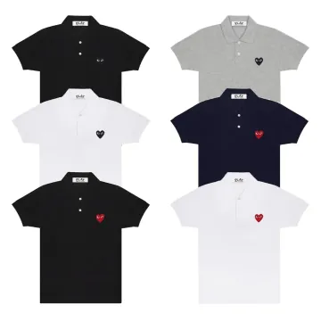 꼼데가르송 플레이 카라티 폴로셔츠 레드와펜 블랙와펜 AX-T006