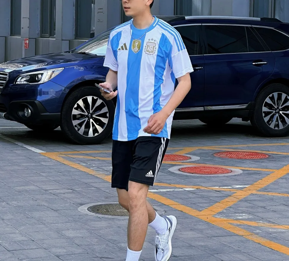 아디다스 아르헨티나 24 홈 레플리카 유니폼 져지 메시 IP8409