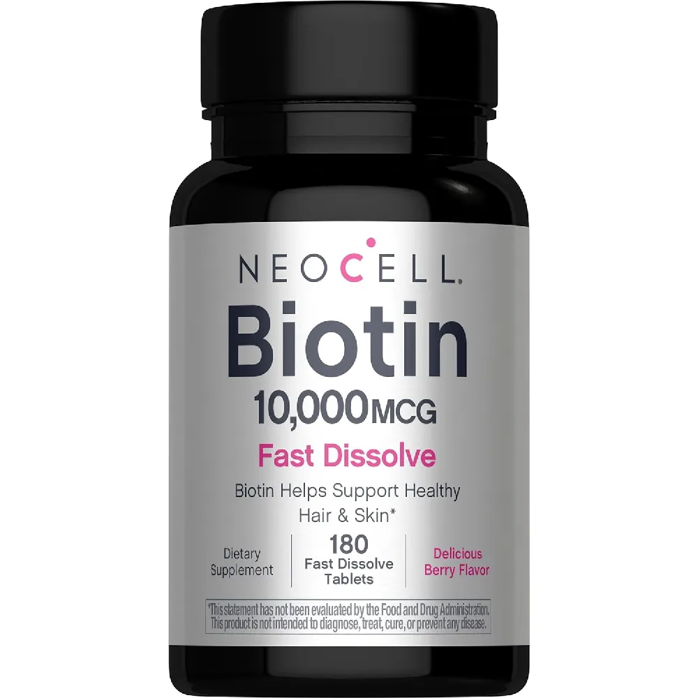 [해외] 네오셀 비오틴 10000mcg 딸기맛 180설하정