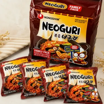 농심 볶음너구리 패밀리팩 137g 4개입 매콤 해물맛