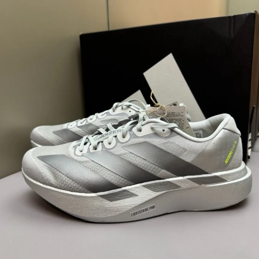 아디다스 아디제로 EVO SL 런닝화 마라톤화 그레이 실버 메탈릭 JR3419