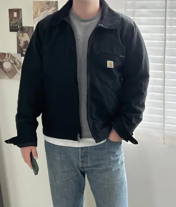 칼하트 남성 릴렉스핏 블랭킷 라인드 디트로이트 워크 자켓 103828 2컬러