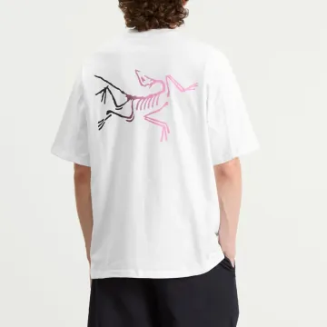 아크테릭스 크래그 코튼 로고 반팔 티셔츠 화이트 라이트