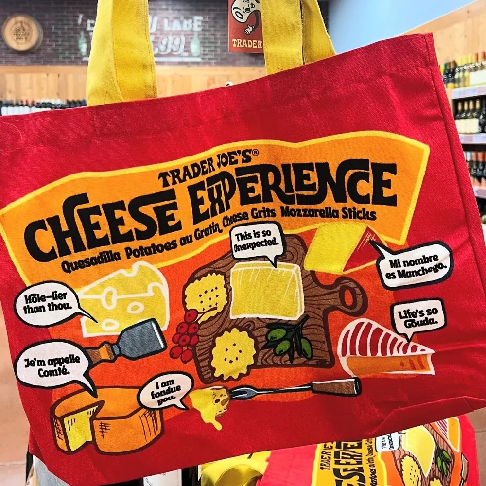 트레이더조 코튼 토트백 치즈 어드벤쳐 | 크로켓