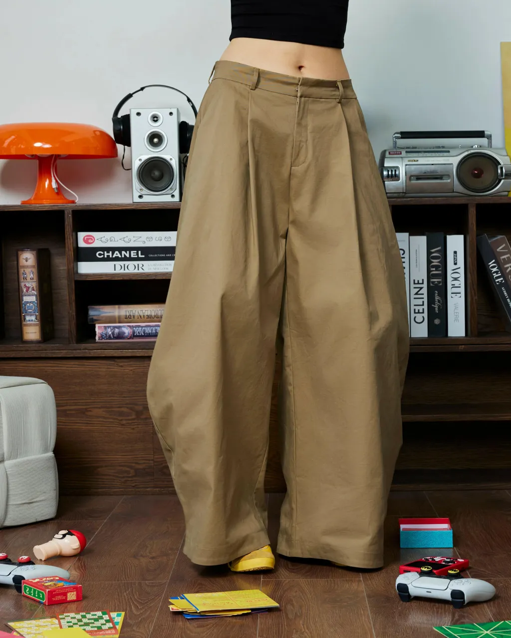 PUSH PUSH PP KHAKI PANTS_루즈핏 바지 | 크로켓